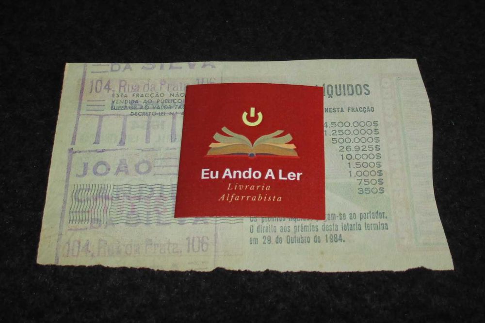 Bilhete de Lotaria Nacional 25 de Abril 1984