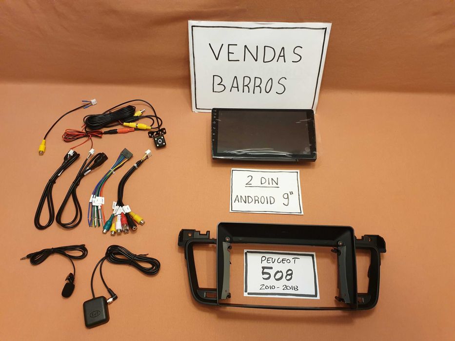 Rádio 2DIN 9" [4+64GB] • Peugeot 508 (De 2010 a 2018) • Android GPS