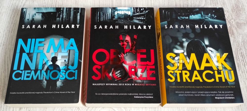 3x Sarah Hilary Nie ma innej ciemności + W obcej skórze + Smak strachu