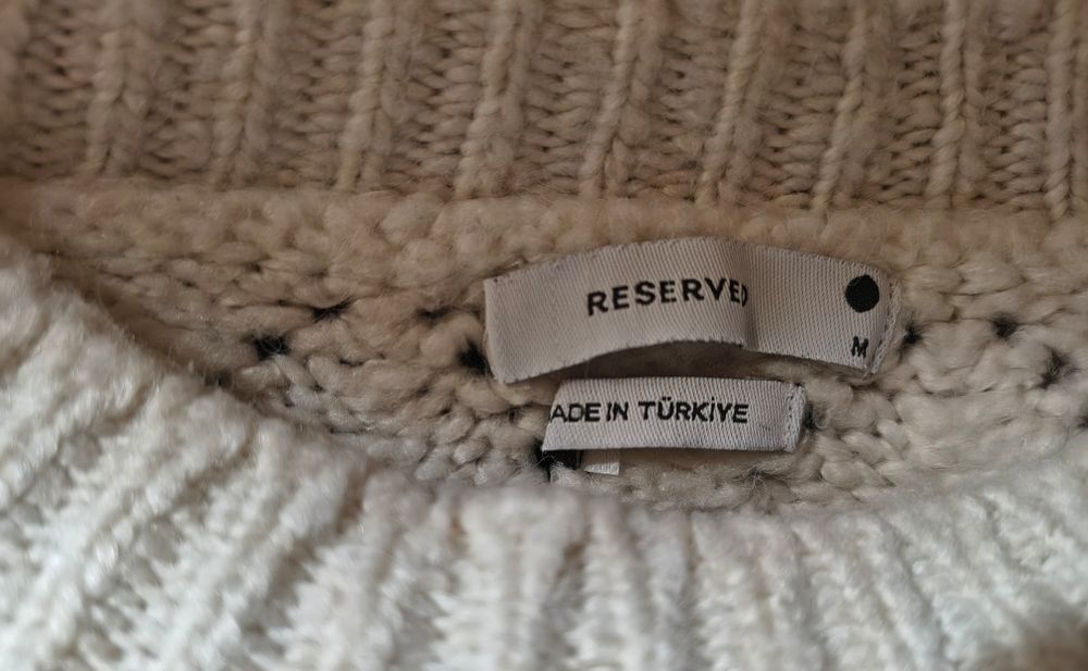 Sweter ażurowy w paski Reserved roz. M (38)