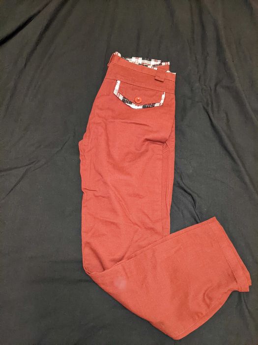 Штани casual chinos червоні / бордові W29 W30 нові