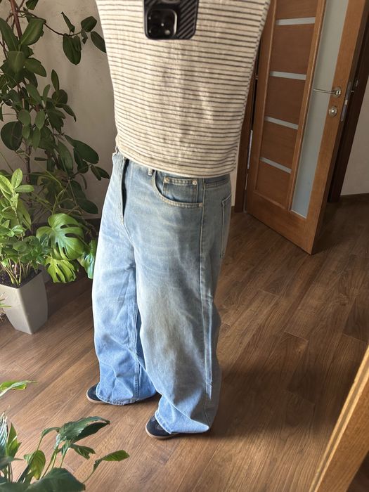 Baggy Wide Opium Archive Blue Jeans Racer Balenci Straight Jaded London Прямі Опіум Дуже Широкі Сині Джинси Skater Sk8 Y2k Широкие Архив Синие Джинсы
