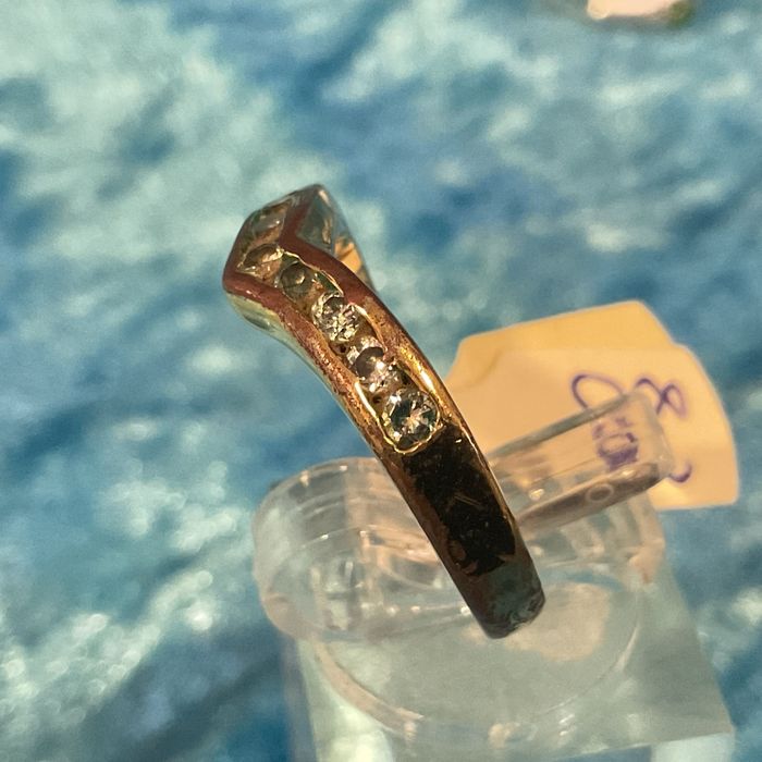 Anel prata banho ouro T,18 mm / outros anúncios abaixo