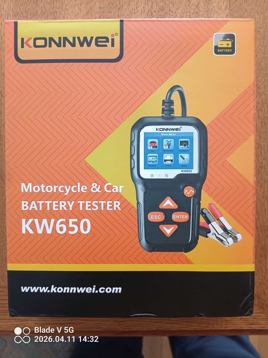 Konnwei KW650 tester akumulatora 6/12V