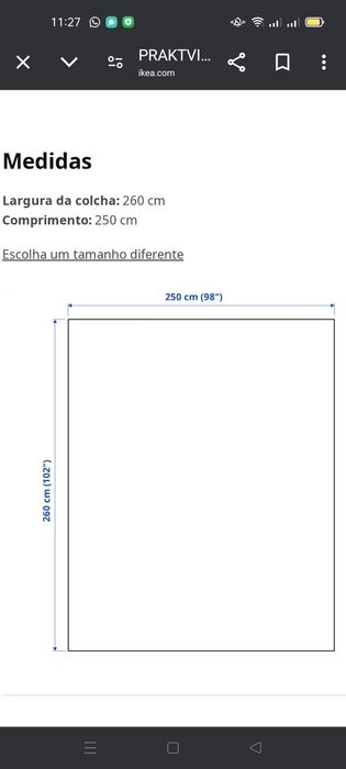 Colcha Praktvial IKEA. NOVA