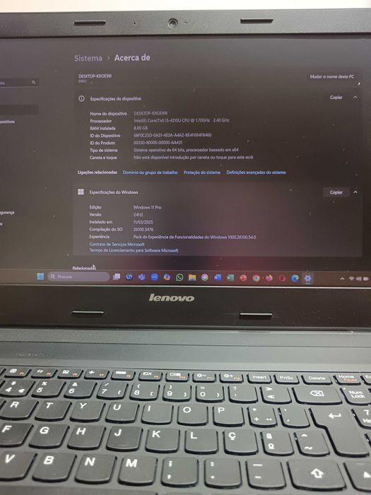 Lenovo B50-70 i5 em bom estado estético e funcional.