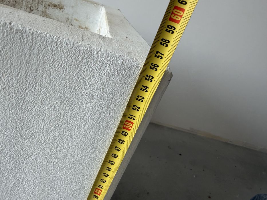 Donice styropianowe styrodur białe 100 cm 120 cm termo termodonice donica
