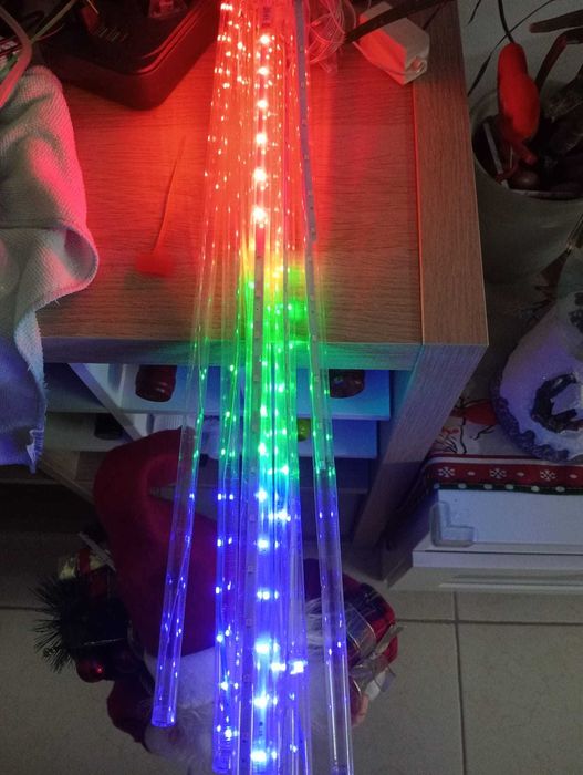 Luzes LED "Stella Cadente" (8 Tubos / 50cm) - Multicolor - NOVO