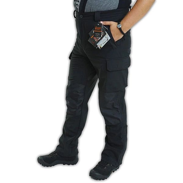 Spodnie zimowe Softshell North-Wind czarne (XS)