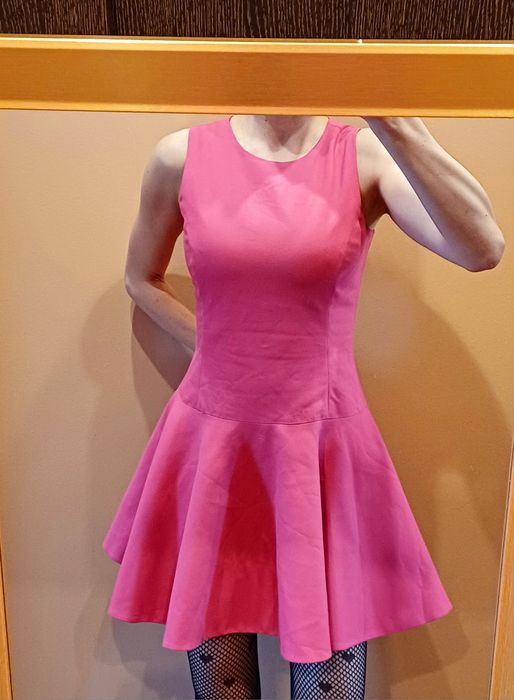 Sukienka Simple 34-36, różowa