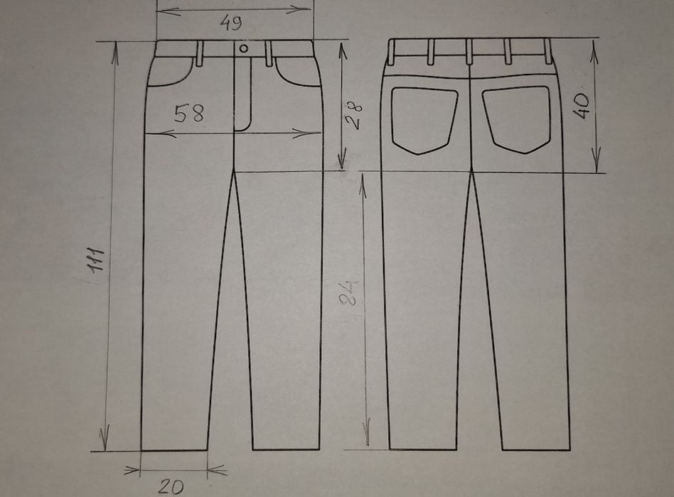 Джинсы dressman. Размер 36/32