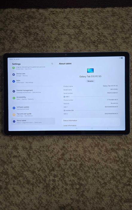 Планшет samsung galaxy tab s10 fe