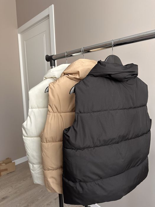 Нова жіноча жилетка безрукавка оверсайз верхній одяг куртка