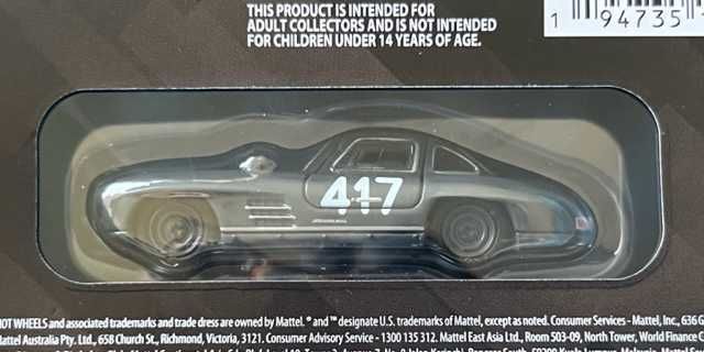 Hot Wheels Elite 64 Series Mercedes-Benz 300SL-Edição Limitada, Novo