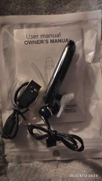 Bluetooth наушник(гарнитура) модель X-8 черного цвета