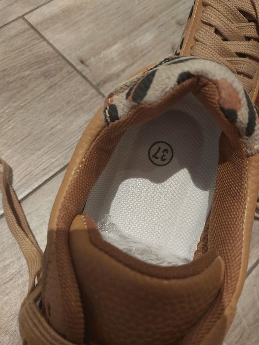 Sneakersy buty damskie panterka 37 nowe