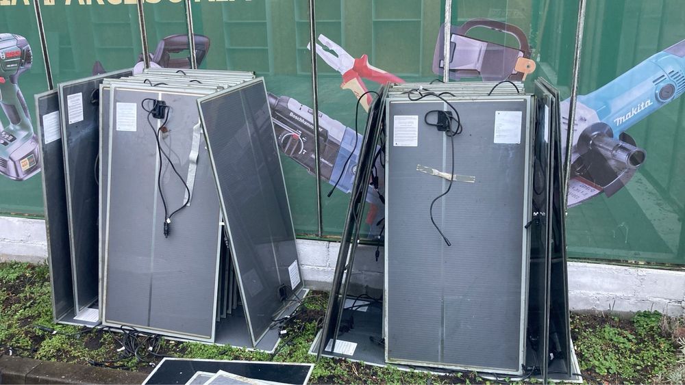 Panele fotowoltaiczne solary szklane 65-75W sprawne 100szt