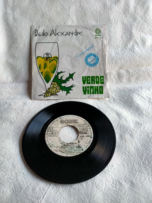 Disco Vinil Single -Paulo Alexandre - Verde Vinho