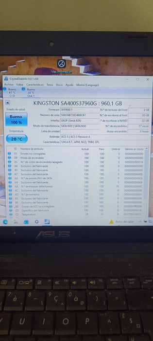 Ssd 960gb Kingston 2.5 sata