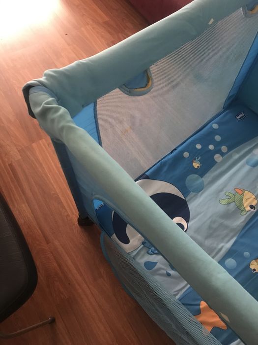 Parque Chicco quadrado modelo azul