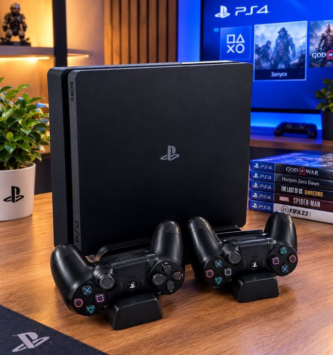 Playstation 4 slim 1tb+ 6 ігор на дисках