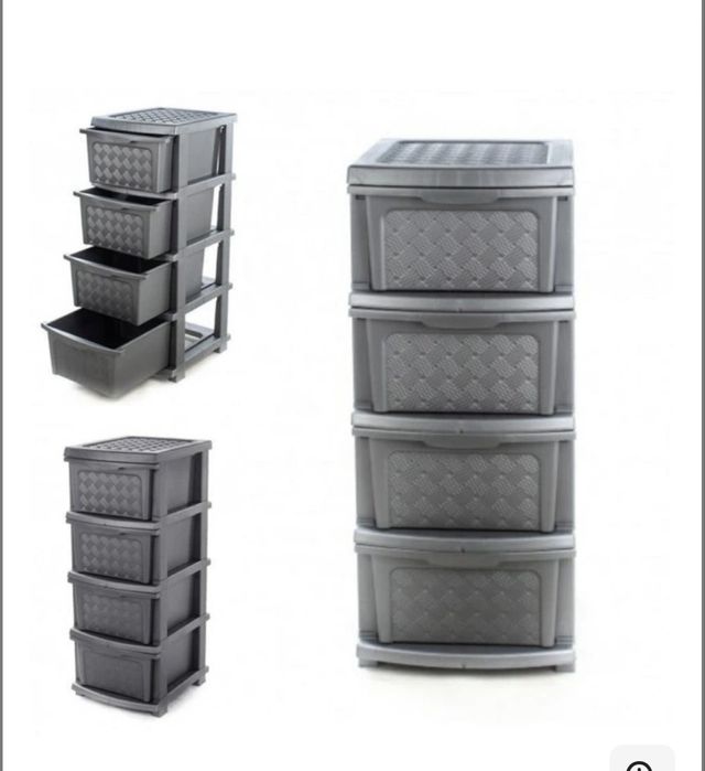 Комод пластиковий на 4 ящики