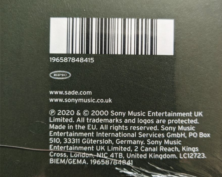 Виниловая пластинка SADE "Lovers Rock".