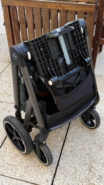 Carrinho Cybex Balios S Lux — Stormy Blue / Châssis Taupe + adaptatores