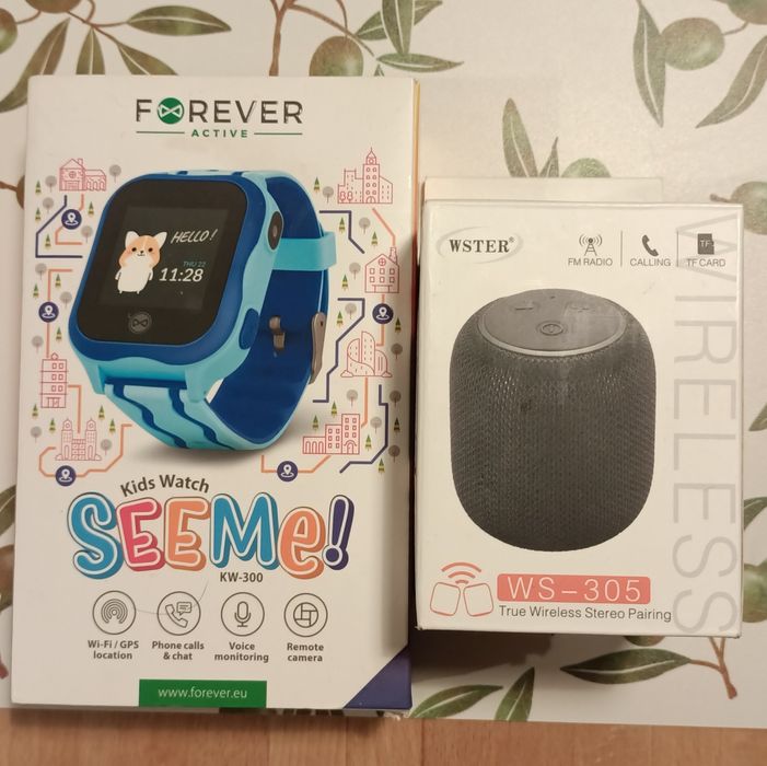 Głośnik bluetooth+ dziecięcy zegarek smartwatch