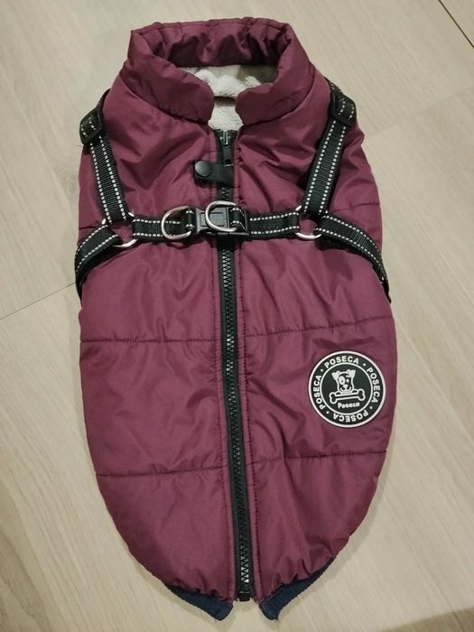 Куртка для собак зі шлеєю, 2 в 1, зимова, для собак 7 кг