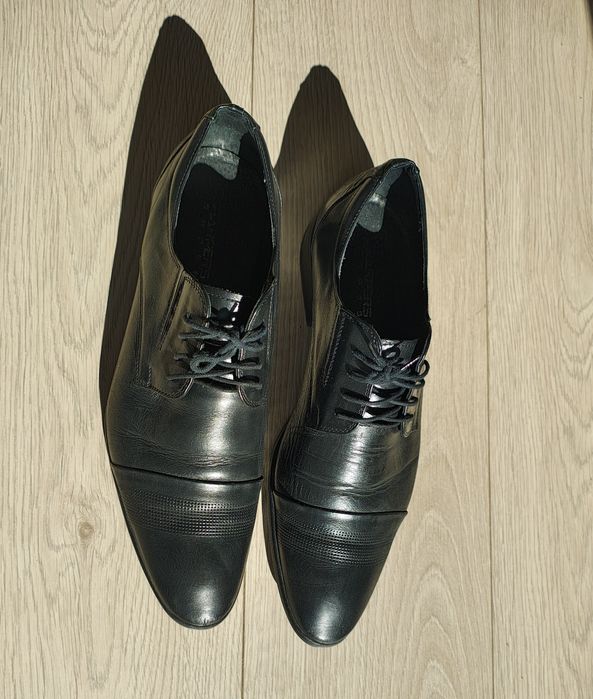 Półbuty eleganckie Harpers Shoes, czarne, rozmiar 43
