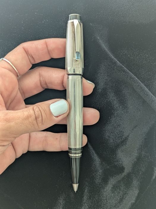 Montblanc Bohème Arabesque Azur Ag925 Rollerball – Caneta Rara em Prata Maciça
