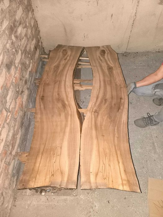 Blaty Deski Orzech Włoski 2m x 0,52m - Idealne na Stół Loft i Żywicę
