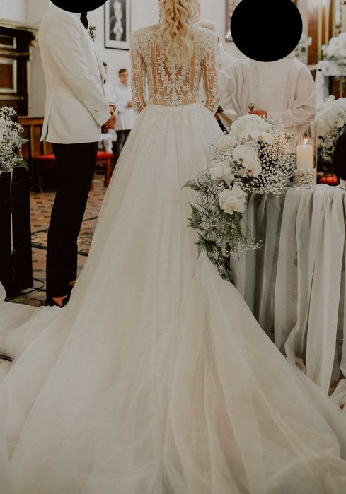 Zjawiskowa suknia PRONOVIAS, glamour ! 2w1