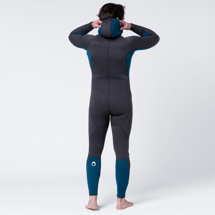 Fato de Mergulho Neoprene 5 mm Homem - SCD 500 Cinzento e azul