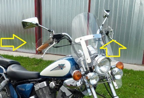 Szyba Yamaha virago xv 125 250 gmole