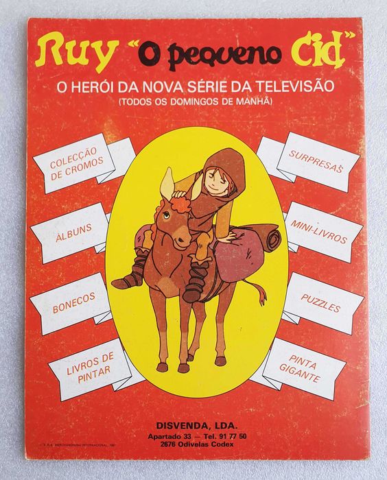 Antigo Livro ~ "RUY O PEQUENO CID" ~ nº2 ~ Anos 80 ~ Disvenda