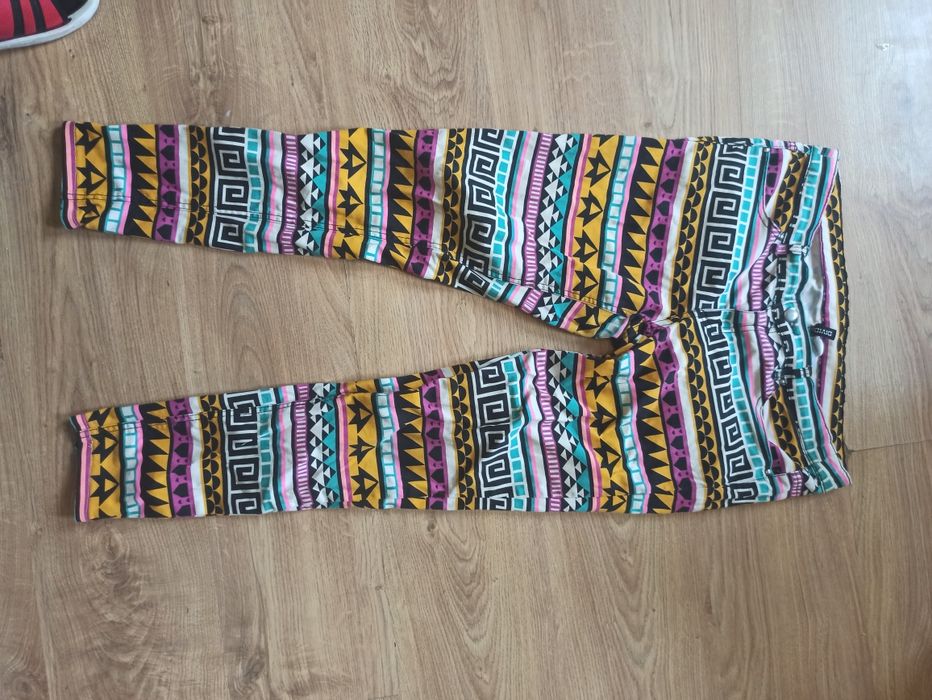 Wielokolorowe Spodnie wzory L-XL