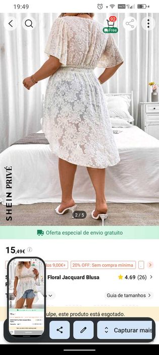 Várias roupas tamanhos grandes