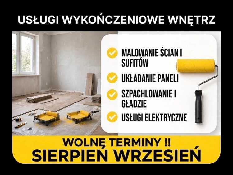 Malowanie mieszkań domów lokali. Prace remontowe