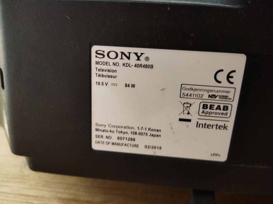 Telewizor LED SONY KDL40R48B + pilot