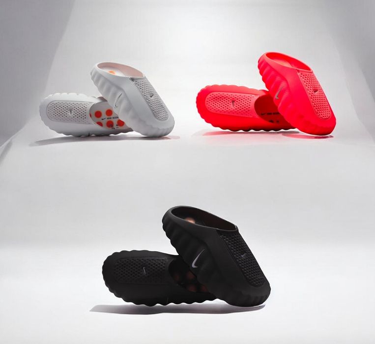р36-45 Шльопанці Nike 001 mind Black  Red Smoke Grey