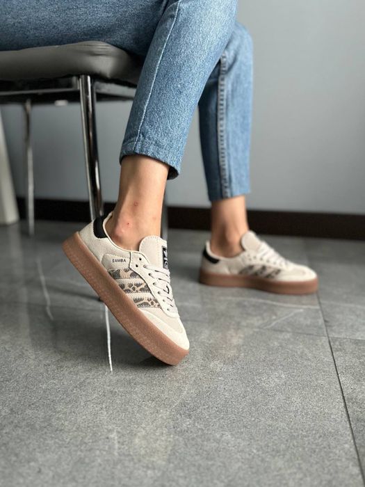 Adidas Samba Leopard / жіночі кеди