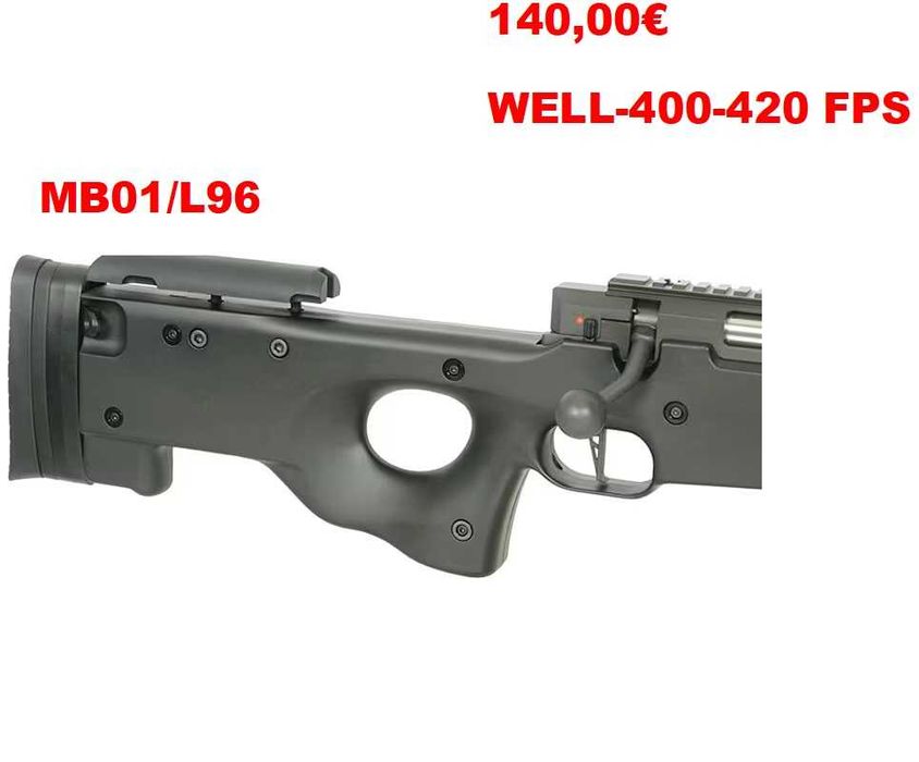 Carabina airsoft SNIPER de Mola Steyr SSG 69 P2 selada-MB01/L96 WELL