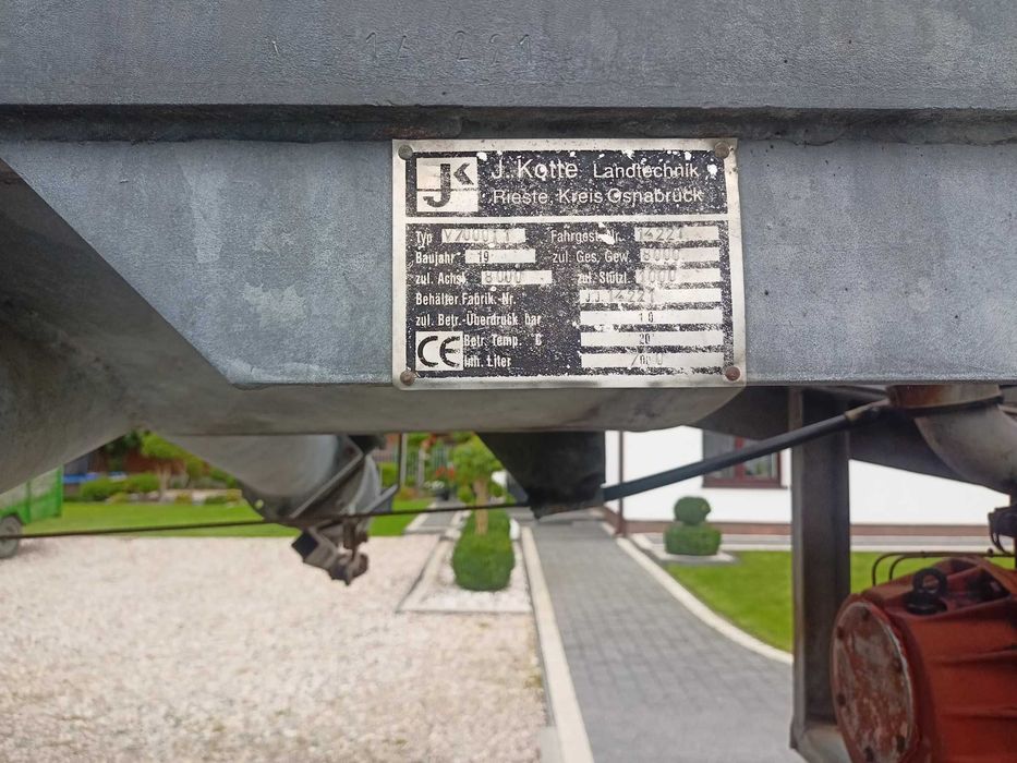 Beczkowóz Kotte 7000l