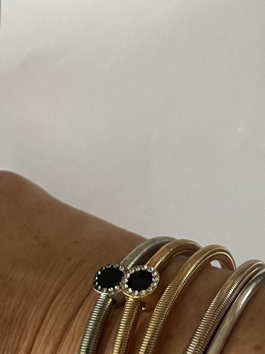 Conjunto 4 pulseiras inox extensíveis