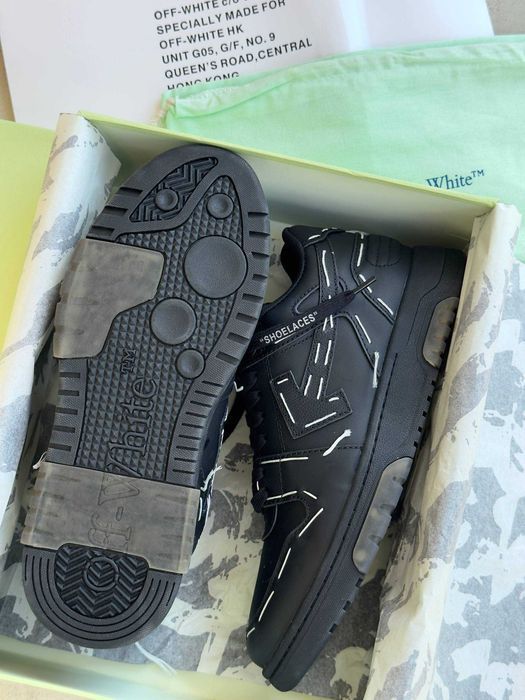 Кросівки OFF-WHITE OUT OF OFFICE All Black premium | Кроссовки чоловічі жіночі