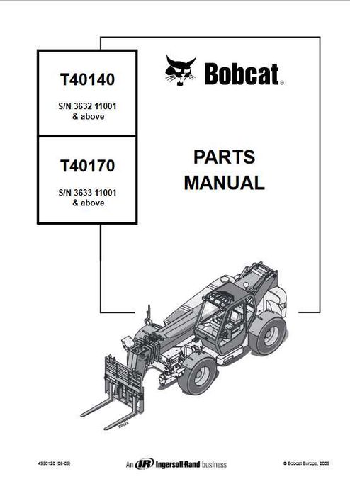 Katalog części Bobcat Т40140 Т40170
