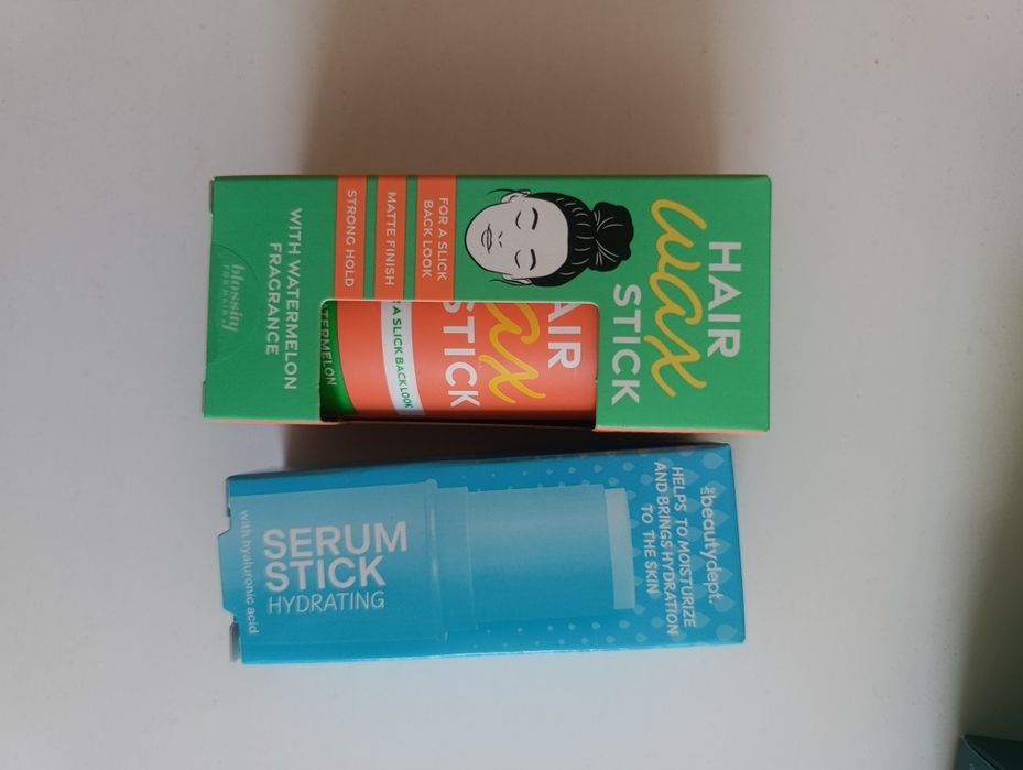 Cleansing Balm, Tea tree stick, Serum Stick, Hair wax stick arbuz Action