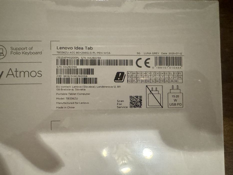 Lenovo Idea Tab with Pen nowy tablet z rysikiem folia nowy model